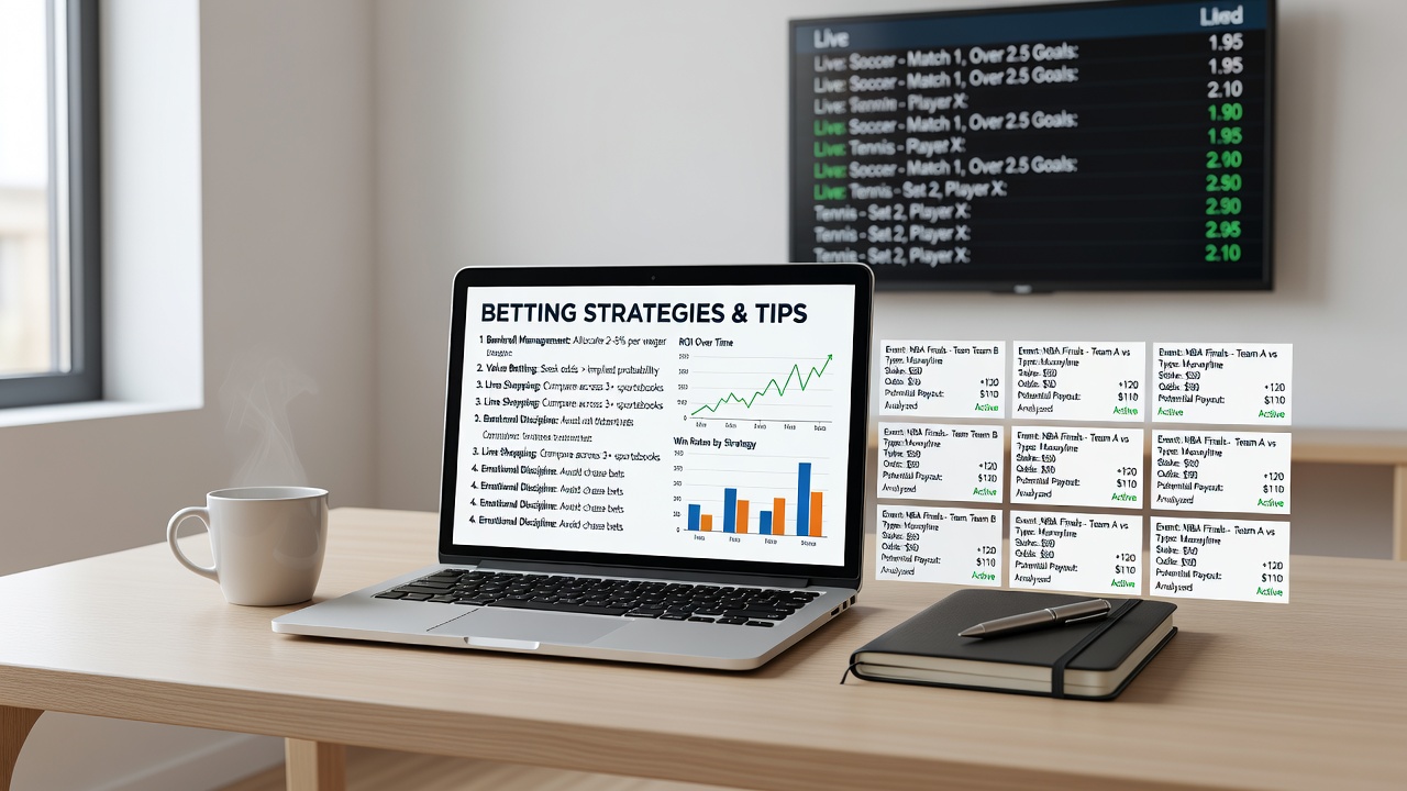 Detailed analysis of odds comparison and probability calculations on a betting interface
