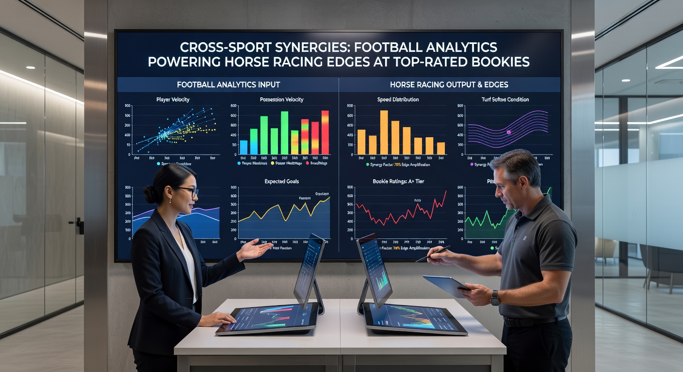 Close-up of a bookmaker's mobile app screen showing integrated soccer xG charts influencing live horse racing odds adjustments during a March 2026 event