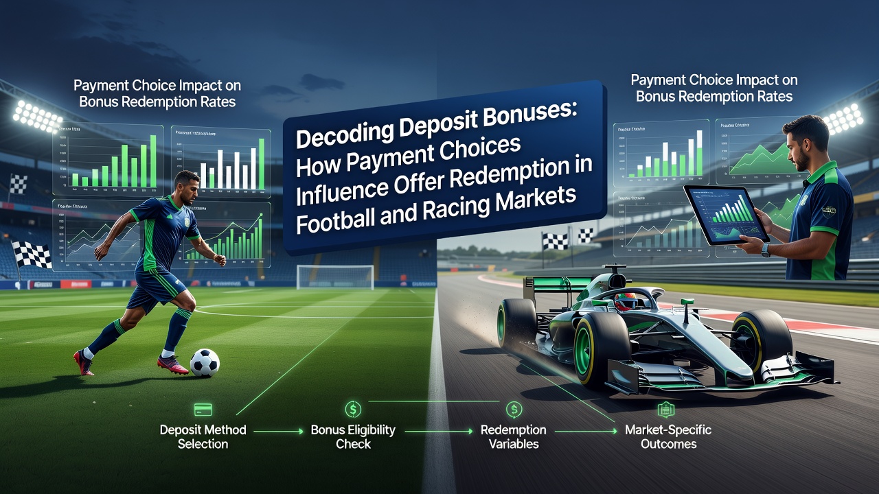 Comparison chart of deposit processing times and bonus activation rates for soccer and horse racing