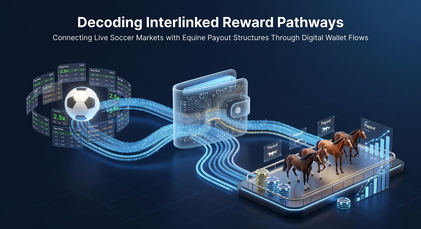 Digital wallet interface showing transfers between soccer and horse racing betting rewards