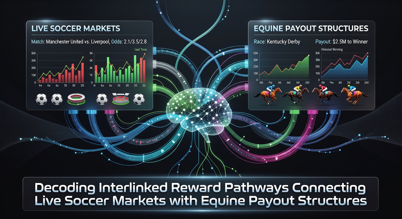 Flow diagram of reward points moving from soccer bets to horse racing payouts via digital wallets