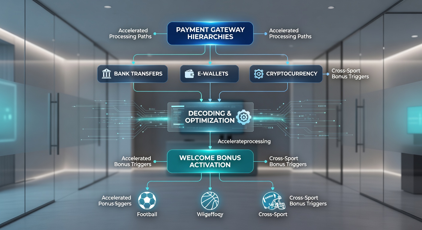 Infographic illustrating transaction flow from deposit to bonus activation in cross-sport betting environments