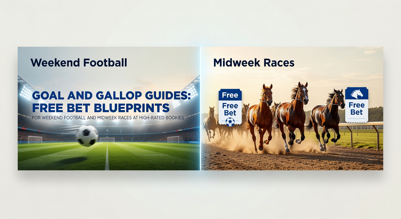 Visual blueprint outlining free bet strategies for weekend football accumulators at top-rated bookmakers, featuring match previews and odds comparisons