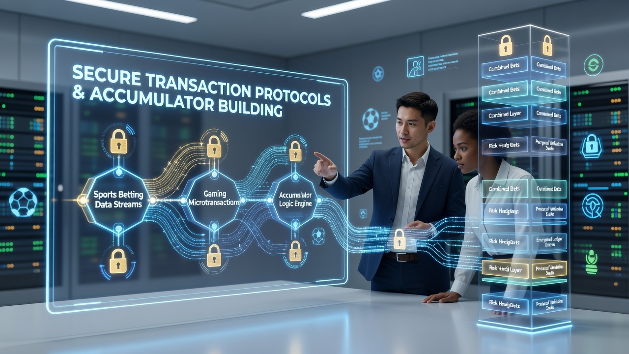 Secure transaction protocols in sports betting and gaming apps showing encrypted accumulator building interface