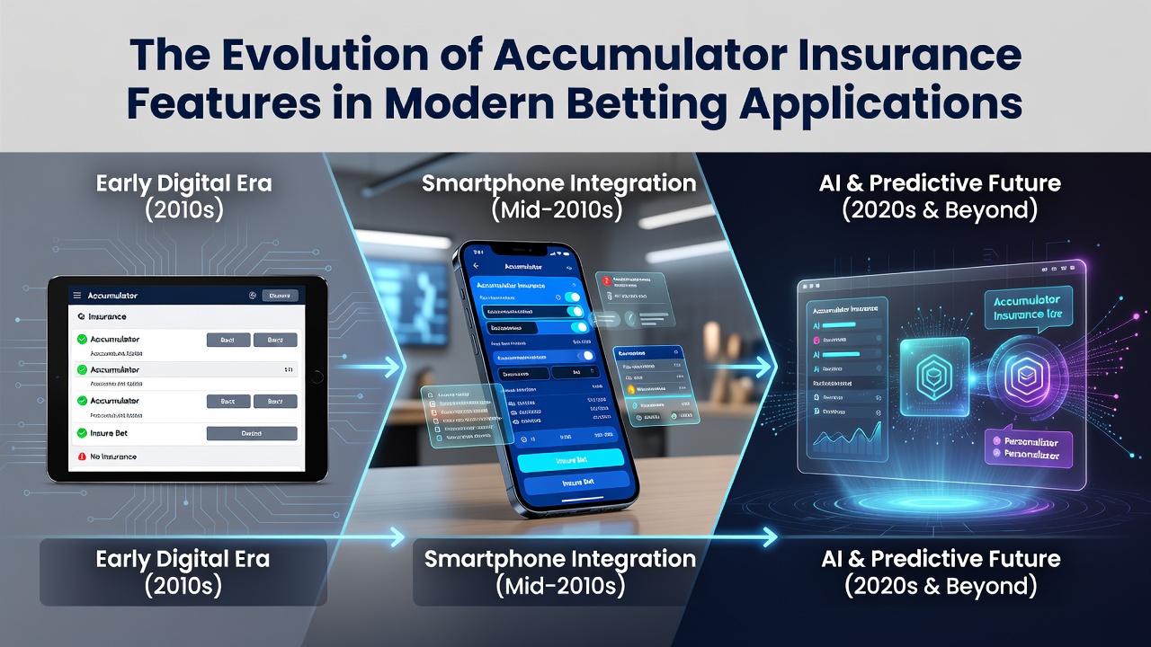 Historical screenshot showing early accumulator insurance options in mobile betting interfaces from the mid-2010s