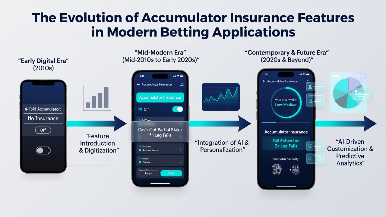 Contemporary mobile betting screen displaying advanced accumulator insurance customization options with live odds adjustments